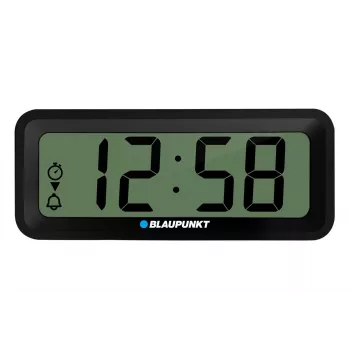 Accesorio electrónico BLAUPUNKT CL04BK — reloj compacto negro con termómetro, indicador de humedad, calendario, alarma, función de repetición, pila AAA