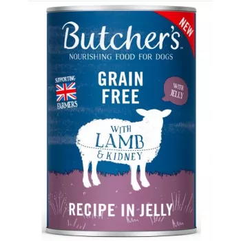 Comida húmeda para perros Butcher's Original Recipe in Jelly 400 g — cordero, perros adultos, todas las tallas de raza