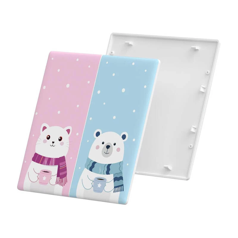 Cubierta decorativa para interruptor táctil Sonoff T5-2C-86-cartoon, placa frontal temática para controlador táctil de pared de 2 vías