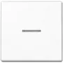 Interruptor de luz JUNG A 590 KO5 WW — pulsador 1 gang, duroplast blanco, 55×55 mm