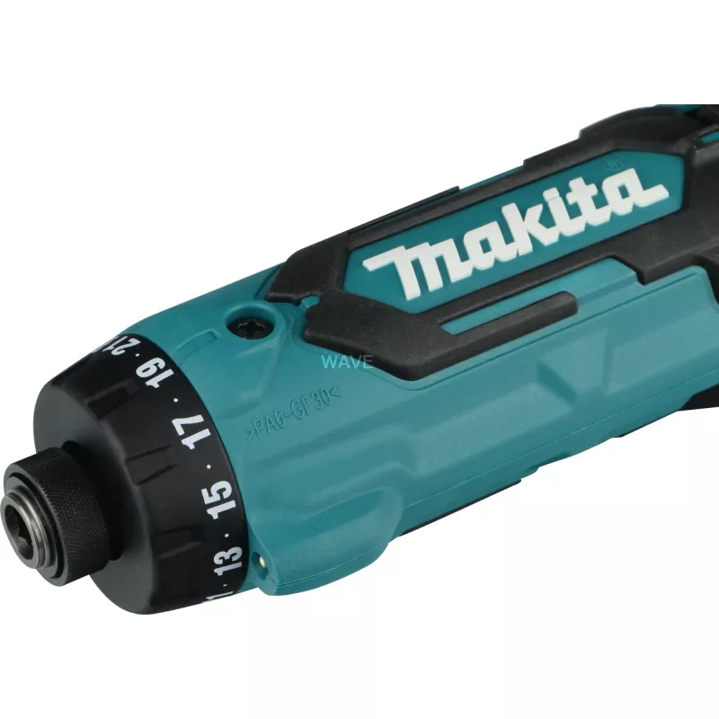 Makita DF012DZ taladro atornillador a batería negro