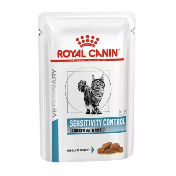 Comida húmeda para gatos Royal Canin Sensitivity Control pollo con arroz, gatos adultos, 12 x 85 g, 79,4 % humedad