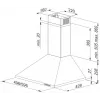 Campana extractora MAAN VELA 2 50 satin, 496 mm, 3 velocidades, 315 m³/h, carcasa de acero