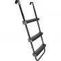Escalera para trampolín HUDORA universal 70–100 cm, negra, peldaños de seguridad ajustables