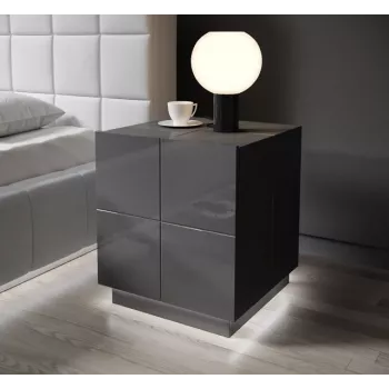 Lámpara de noche Cama Meble REJA – LED de superficie blanca, alimentación AC