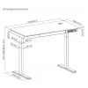 Mesa regulable en altura Up Up Balder II Negra