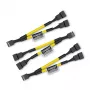 Noctua NA-SYC1 CHROMAX.YELLOW - extensión de cable - amarillo - hembra - hembra - 115 mm - 3 unidades (NA-SYC1.yellow)