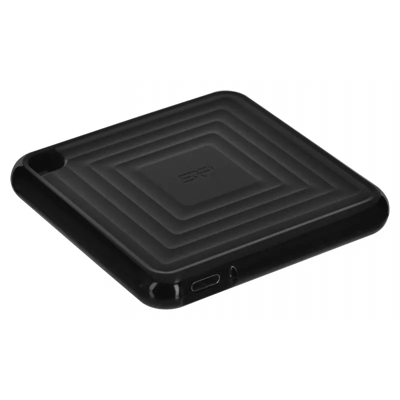 SILICON POWER PC60 - SSD - 1TB - externo (portátil) - USB 3.2 Gen 2 - AES de 256 bits - negro (SP010TBPSDPC60CK)