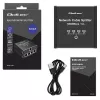 Mini switch Ethernet QOLTEC 52293 1x4 RJ45, splitter de red no gestionado 1 entrada 4 salidas