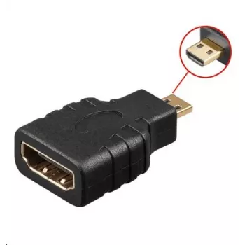 Cambiador de sexo de cable Microconnect HDM19F19MM Micro HDMI HDMI negro