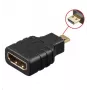 Cambiador de sexo de cable Microconnect HDM19F19MM Micro HDMI HDMI negro