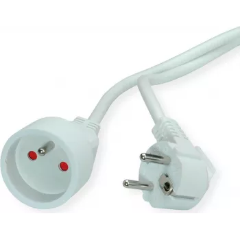 Cable de alimentación VALUE 19.99.1174 blanco 5 m CEE7/7