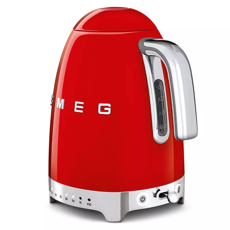 Hervidor de agua Smeg 1,7L 2400W Rojo