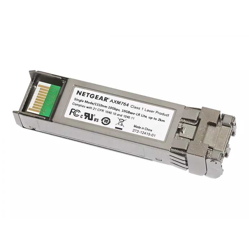 Transceptor de fibra óptica SFP+ Netgear 10GBASE-LR Lite – 10 Gbit/s, interfaz SFP+, Monomodo