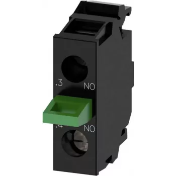 Siemens 3SU14002AA101BA0 - Tornillo - negro - IP40 IP20 EAC UL cUL - AC - DC - 5 - 500 V - 50 / 60 Hz