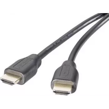 Cable de conexión HDMI SpeaKa Professional 0,5 m Audio Return Channel, contactos chapados en oro negro [1x conector macho HDMI - 1x conector macho HDMI] (SP-9024564)