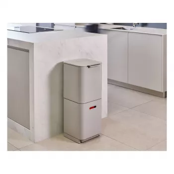 Cubo de basura Joseph Joseph Totem 60 L gris piedra
