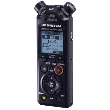 Grabadora de audio Olympus LS-P5 Negra 149 h de grabación 72 h de autonomía
