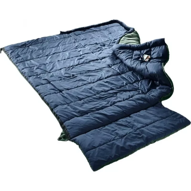Saco de dormir DEUTER Orbit SQ -5, rectangular, altura corporal 200 cm, cremallera derecha, confort 0–10 °C, verde