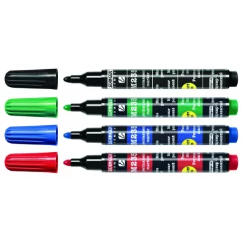 Rotulador permanente STANGER M235, 1-3 mm, set 4 colores 712012