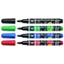 Rotulador permanente STANGER M235, 1-3 mm, set 4 colores 712012