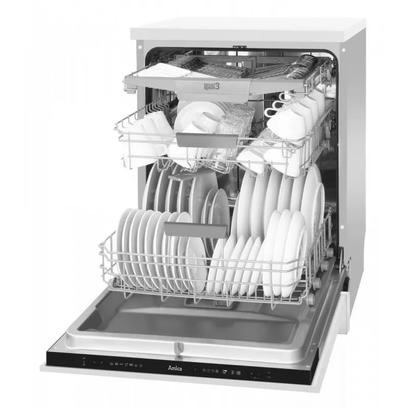 Lavavajillas integrable AMICA DIM64C7EMONqH 14 cubiertos, clase de eficiencia energética C