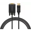 Cable SAVIO DisplayPort a VGA (D-Sub) 1,8 m, negro