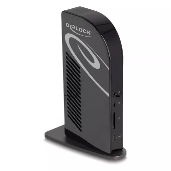 Estación de acoplamiento DeLOCK USB Type-C Triple Display 4K Hub USB LAN Audio PD 96W