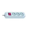 Brennenstuhl Eco-Line con interruptor 3 tomas blanco 1,5 m regleta de enchufes 1152320015, blanco, cable de conexión H05VV-F 3G1,5 1,5 m