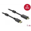 Cable DeLOCK Active DisplayPort 1.2 a HDMI 4K 60 Hz 1 m