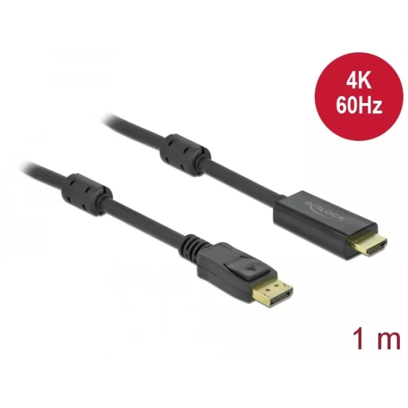 Cable DeLOCK Active DisplayPort 1.2 a HDMI 4K 60 Hz 1 m