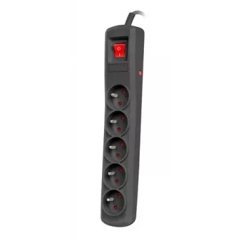 Protector de sobretensión NATEC NSP-1713 negro 5 tomas de CA 1,5 m