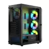 Carcasa LOGIC CONCEPT Portos ARGB ATX Mid-Tower, negra