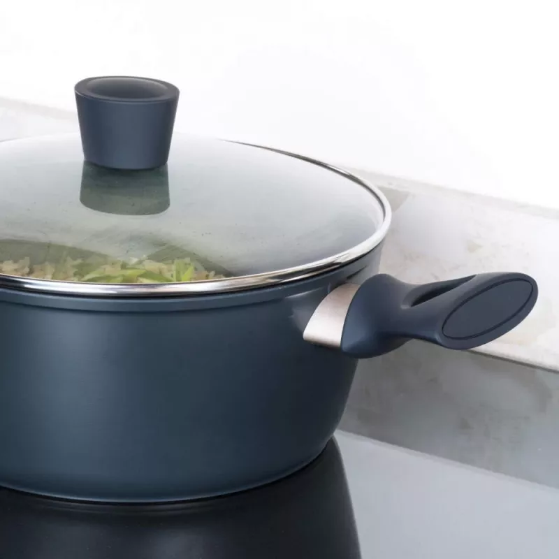 Olla Salter BW12270EU7 24 cm acero inoxidable, apta para inducción, redonda