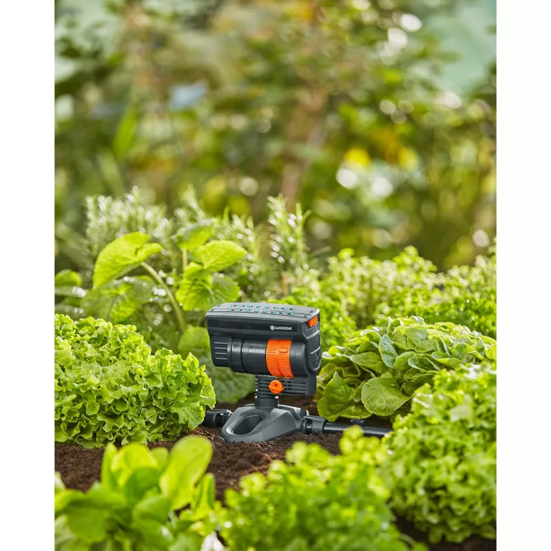 Aspersor de agua oscilante Gardena 13325-20 negro 1 ud.