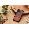 Funda de smartphone man and wood para iPhone 11 Pro – cuadros marrones con borde negro