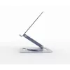 Soporte elevador para portátil GEMBIRD NBS-DR1-01 – base giratoria, altura ajustable, gris espacial