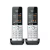Teléfono analógico/DECT Gigaset COMFORT 500HX duo con identificación de llamadas negro, plata