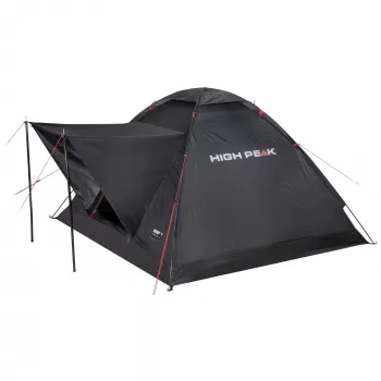 Tienda de campaña piramidal High Peak Beaver 3 3 personas estructura rígida impermeable 150 cm