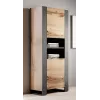 Estantería WOOD 65x40x170,5 roble Wotan + antracita
