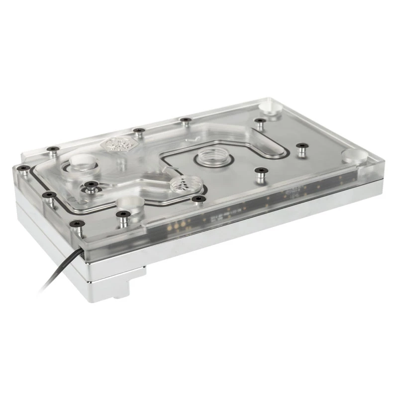 Bloque de agua BitsPower Monoblock para ASRock X399M Taichi RGB, Acrílico/Cobre, niquelado, 90×142×29,1 mm