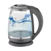 Adler | Hervidor | AD 1286 | Estándar | 2200 W | 2 L | Plástico/Cristal | Base giratoria 360° | Gris/Transparente