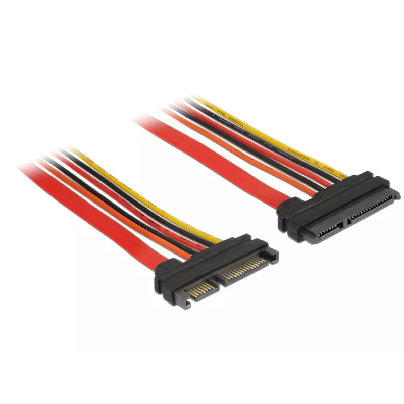 Cable SATA DeLOCK 84917 0,1 m SATA 22 pines naranja rojo amarillo