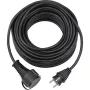 Alargador Brennenstuhl con conector macho y conector hembra Schuko con tapa de cierre 5 m negro (1161420)