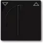 Busch Jaeger Tapa central negra ciega, con tirador giratorio 1740-885 (1710-0-3894)