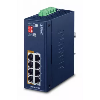 Switch Ethernet Gigabit industrial de 4 puertos PLANET IP30