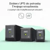Sistema de alimentación ininterrumpida Green Cell UPSLP1400 2 kVA 1400 W 4 salidas AC, 2×12 V 9 Ah baterías