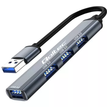 Adaptador HUB USB 3.0 4en1, 4x USB 3.0