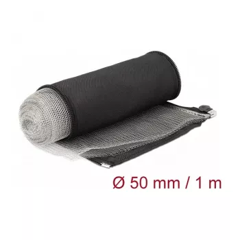 Funda de malla de apantallamiento EMI DeLOCK 20849 1 m x 50 mm negro