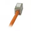 Módulo Keystone Synergy 21 conector hembra TP RJ45 CAT6A 500MHz corto con abrazadera de cable - cable - digital/datos